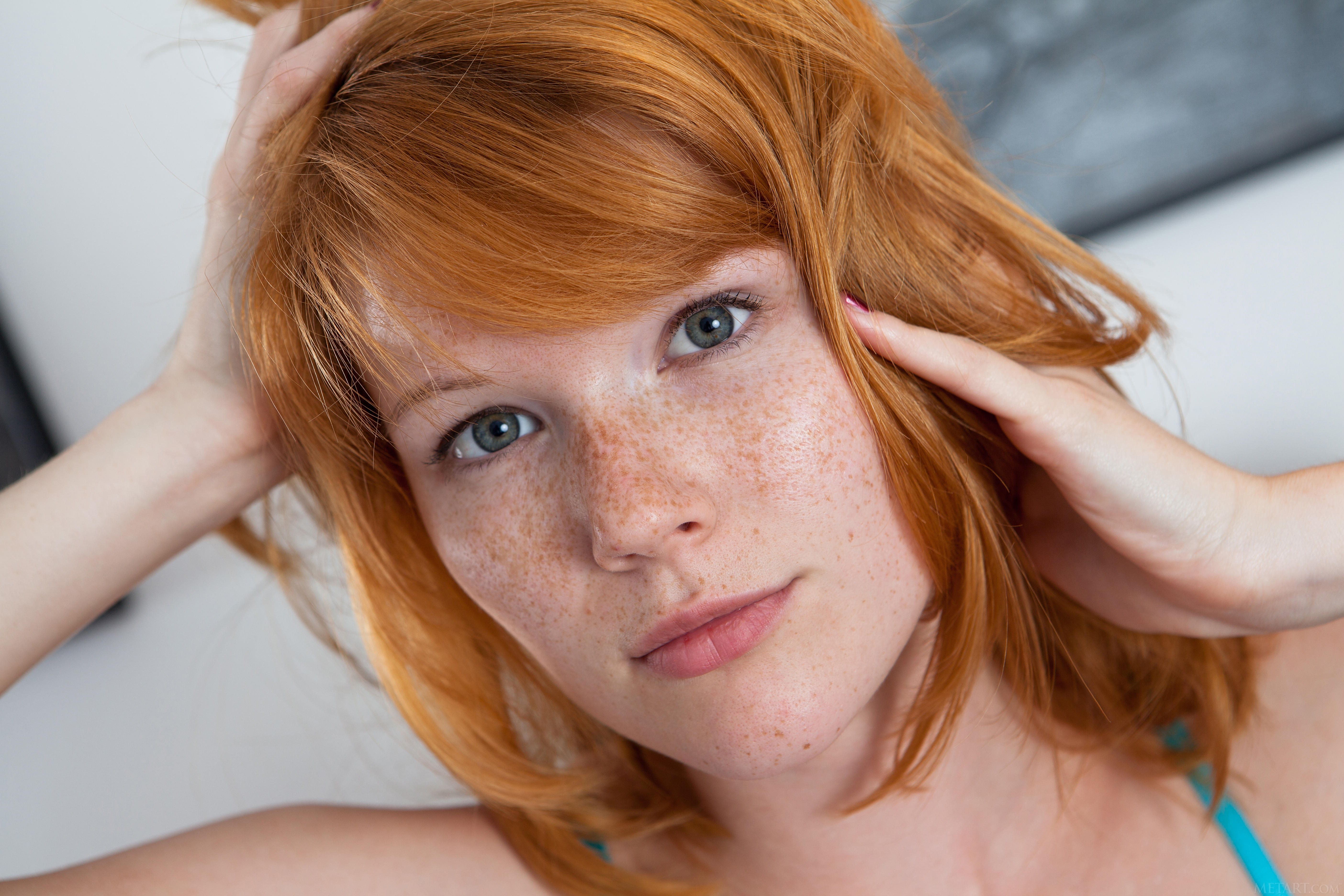 Sexy redhead having sex