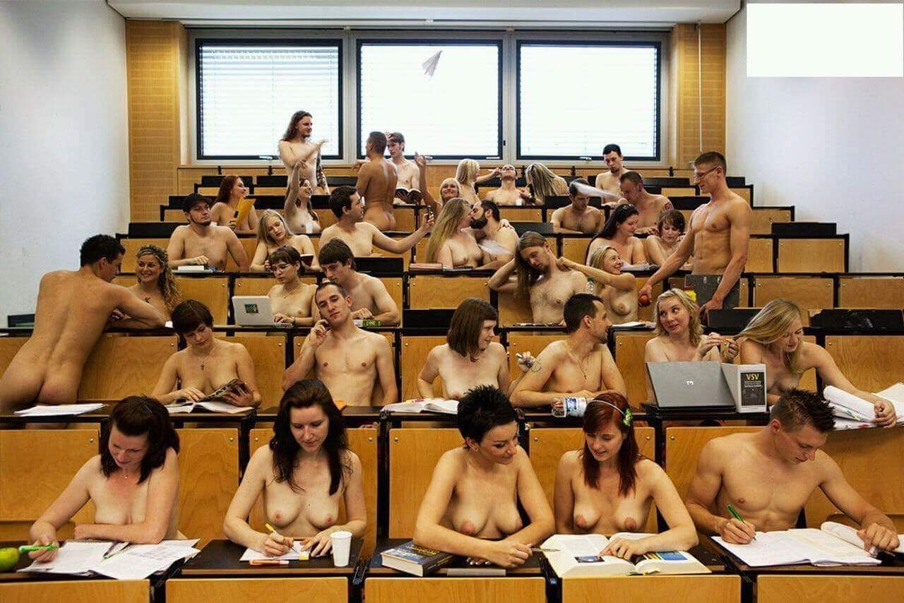Nude sex in classrooms