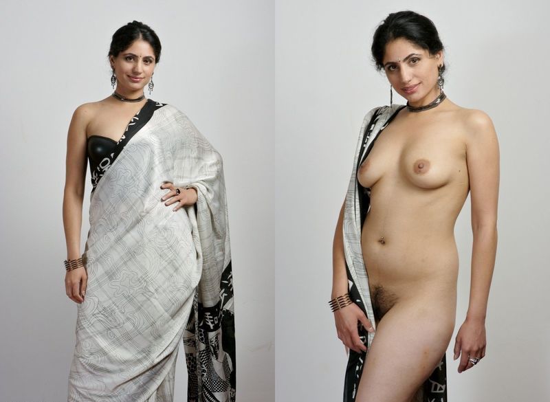 Saree naked