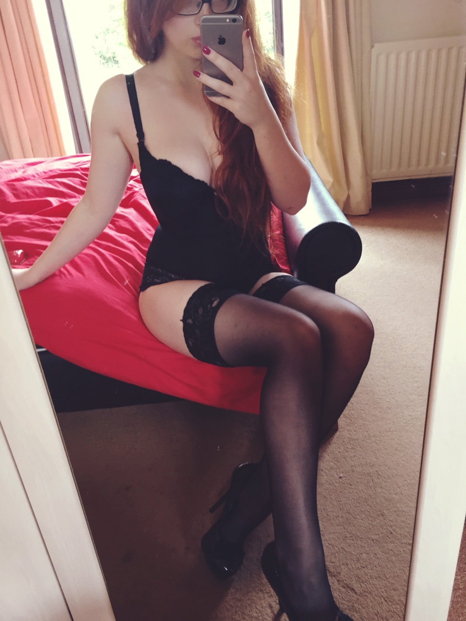 Girlfriend slutty stockings