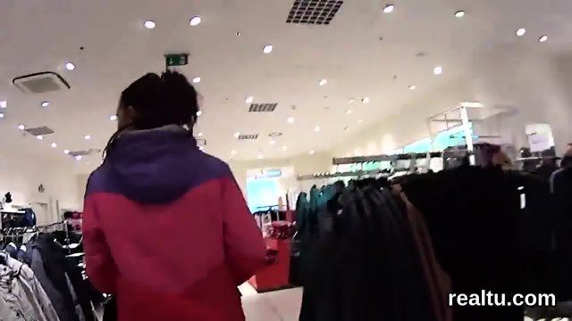 Attractive czech chick was teased in the shopping centre and screwed in pov