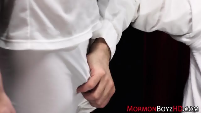 Mormon spanked and tugged