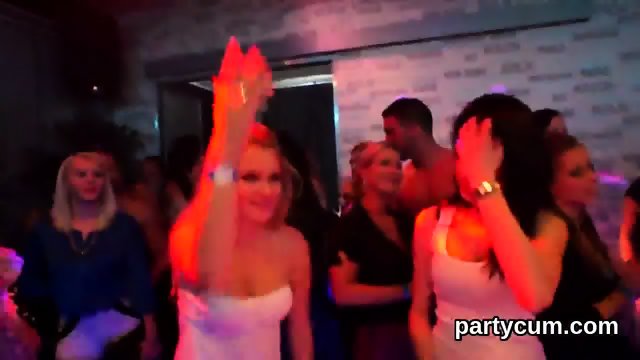 Nasty nymphos get fully fierce and nude at hardcore party