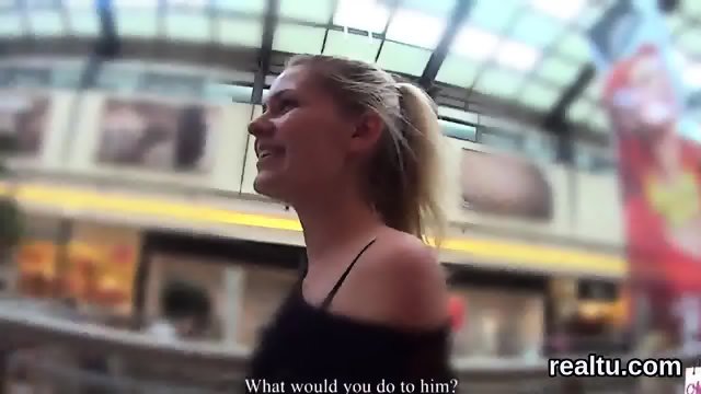 Perfect czech teenie gets seduced in the mall and nailed in pov