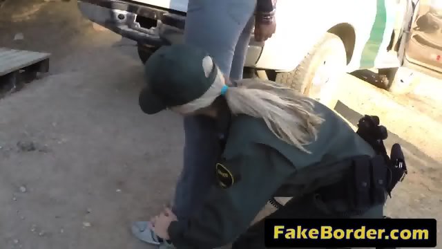 Border patrol fucking two hot girls