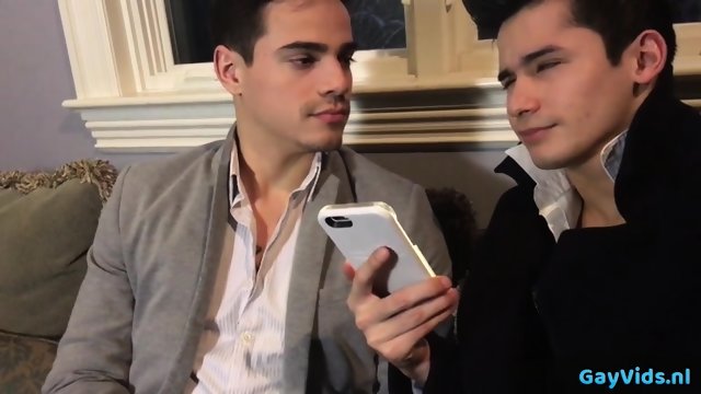 Muscle gay threesome with cumshot