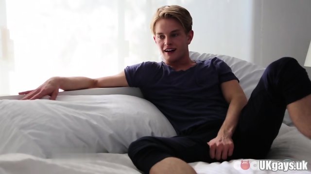 Hot gay dildo and cumshot