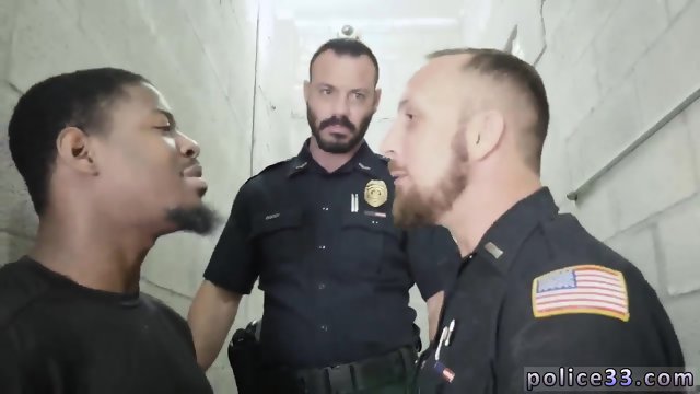 Nude black gay man Fucking the white cop with some chocolate dick