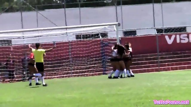 Girls playing Football