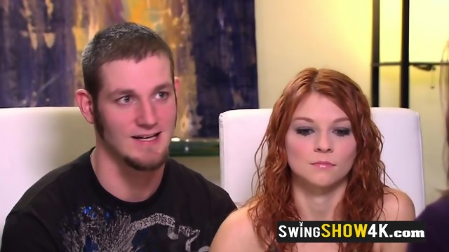 Ginger swingers have a nice welcome meeting