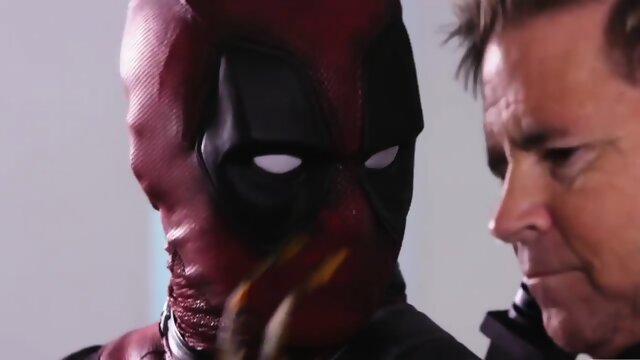 Deadpool parody group sex with Spiderman fucking two babes featuring Jessica Drake and Seth Gamble