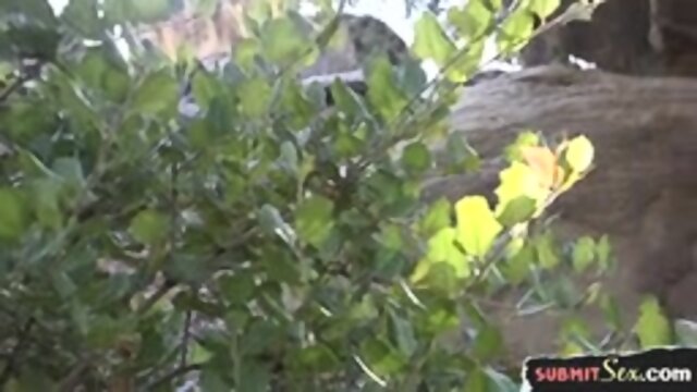 Ebony slut bound and pussy fingered