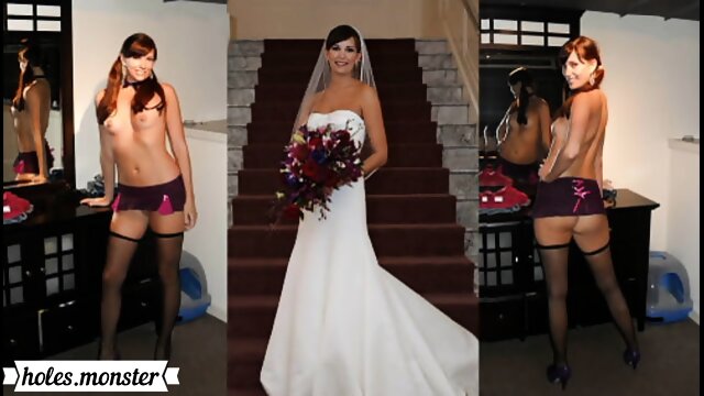 Brides dressed and undressed