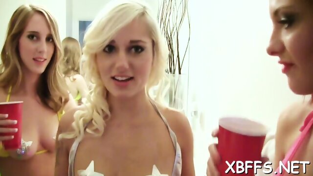 BFF drive a horny guy to orgasm