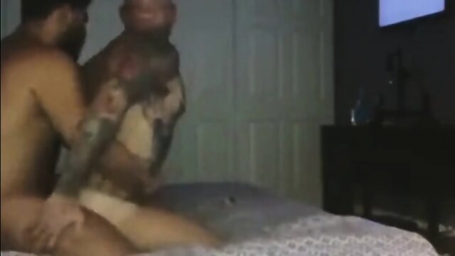 Bear with huge cock fucks