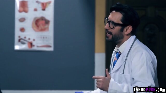 Busty patient getting fucked hard by her horny doctor