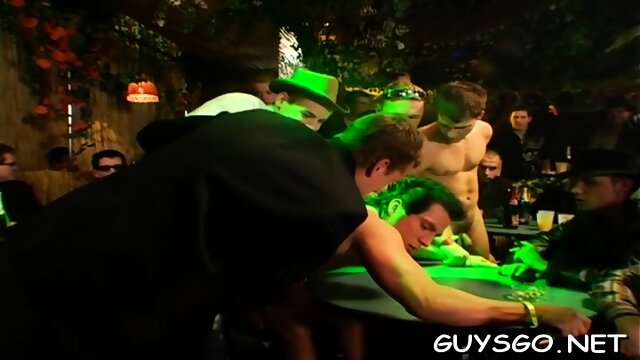 Gay hotties partying hard