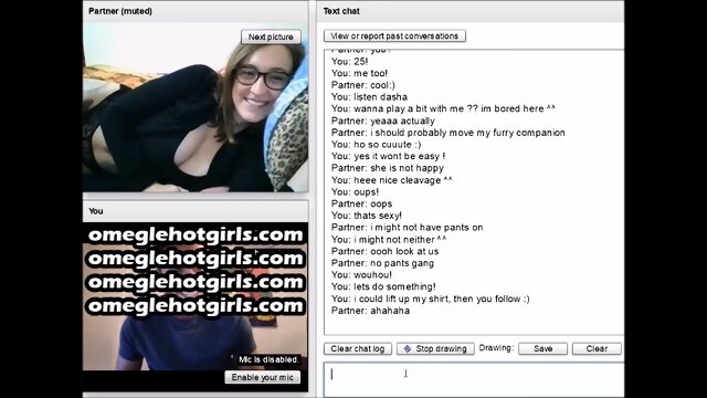 #35 Chatroulette Teen with Huge Tits Fingers Her Pussy
