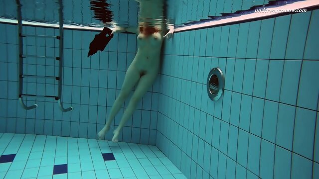 Croatian babe Vesta in the pool naked