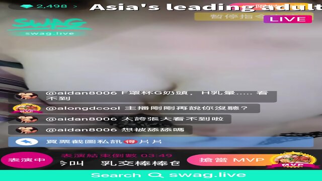 Fuck her big tits with dildo | swag.live/u/ginabb