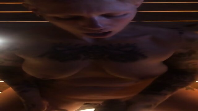 Raunchy Swedish tattooed girl fucks in sauna