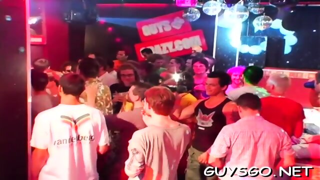 Horny gays on crazy party