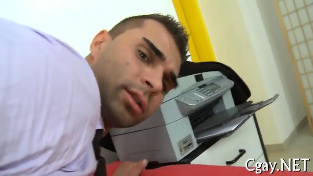 Obscene blowjob for lusty gay