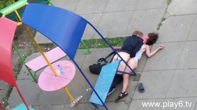 Drunk Couple Having Sex in Public Park
