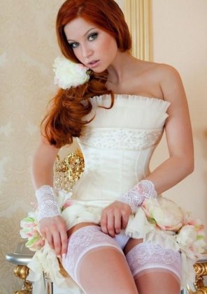 foto amatoriale Wedding day lingerie