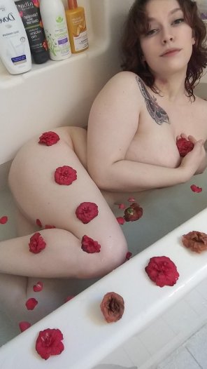 Fallen flowers make for blissful baths.