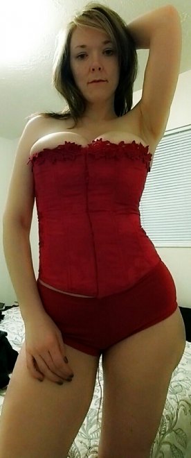 Curvy in a corset