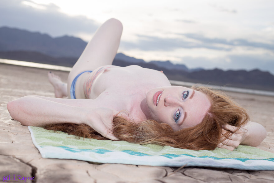 Pale ginger in the desert :) I pretty much blend in...