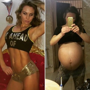foto amadora From hard body to enormous belly