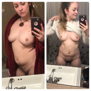 foto amateur These were taken just two months apart! I stopped eating sugar and started working out 2-3 times a week [F]