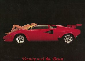 zdjęcie amatorskie Beauty and the Beast. iconic 80s pinup girl