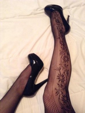 foto amatoriale Legs and lace
