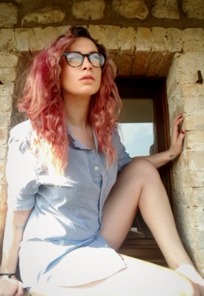 amateur pic Hair Eyewear White Glasses Beauty Red 