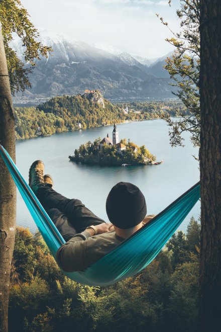 View across the Bled Lake