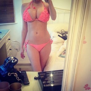 foto amateur Pink bikini
