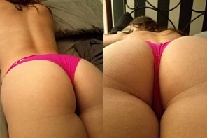 photo amateur Another view for you today. Do you like my new pink panties?