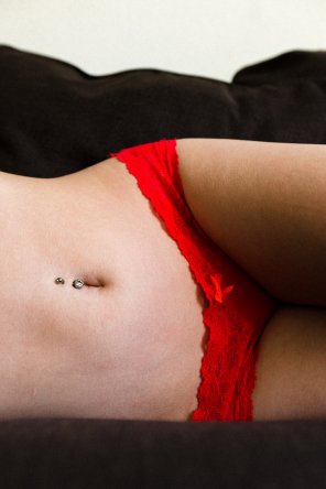 amateur-Foto Skin Red Lip Abdomen Stomach 