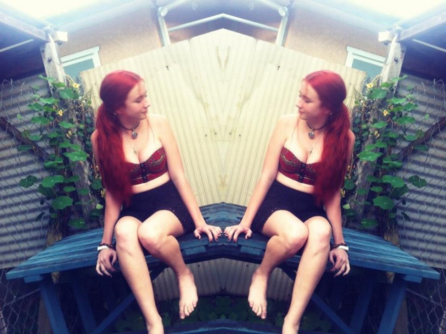 Mirrored redhead
