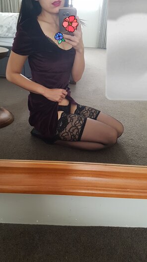 foto amateur Velvet and lace can feel so good... Or is that just me?
