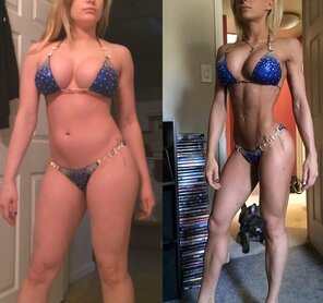 foto amatoriale Transformation Tuesday. Starting point to competition physique