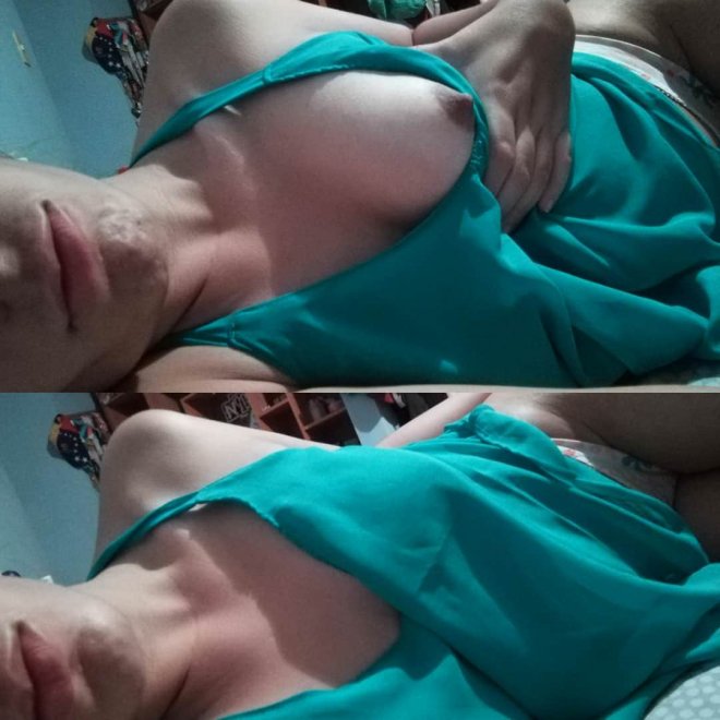 I thought it would be nice only one boob for the night :)