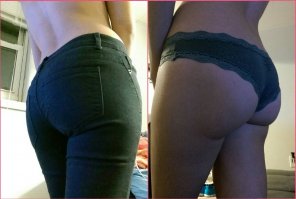 アマチュア写真 My fat ass in and out of jeans