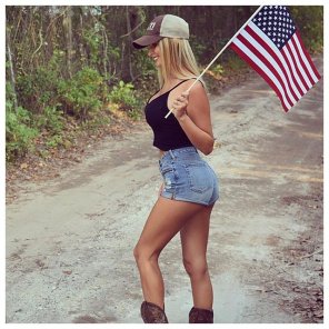 amateur-Foto Clothing Beauty Fashion jean short Flag of the united states 