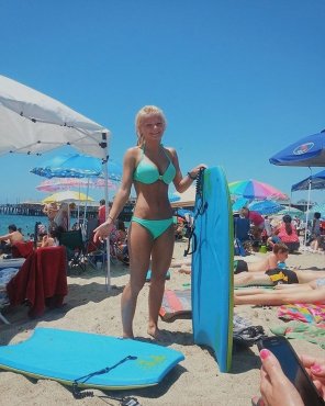 photo amateur Beach Bikini Sun tanning Vacation Swimwear 