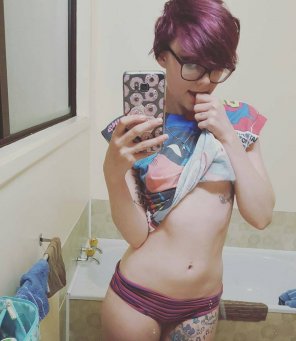 photo amateur Selfie Abdomen Brassiere Undergarment 