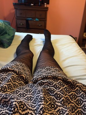 foto amatoriale Black Stockings, 6 Foot Tall German Girl